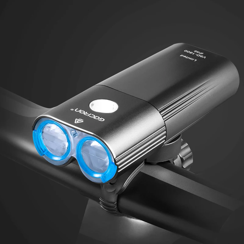 Top 1800 Lumen Bike lights Set 6 Mode XML-2 LED Bicycle Light Mobile Power Bank USB Charging Waterproof Torch MTB Cycling Headlight 1