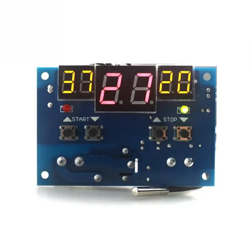 

XH-W1401 Intelligent Digital Temperature Controller Detect 10A 12V 220V With NTC Sensor Three Window Synchronous Red LED Display