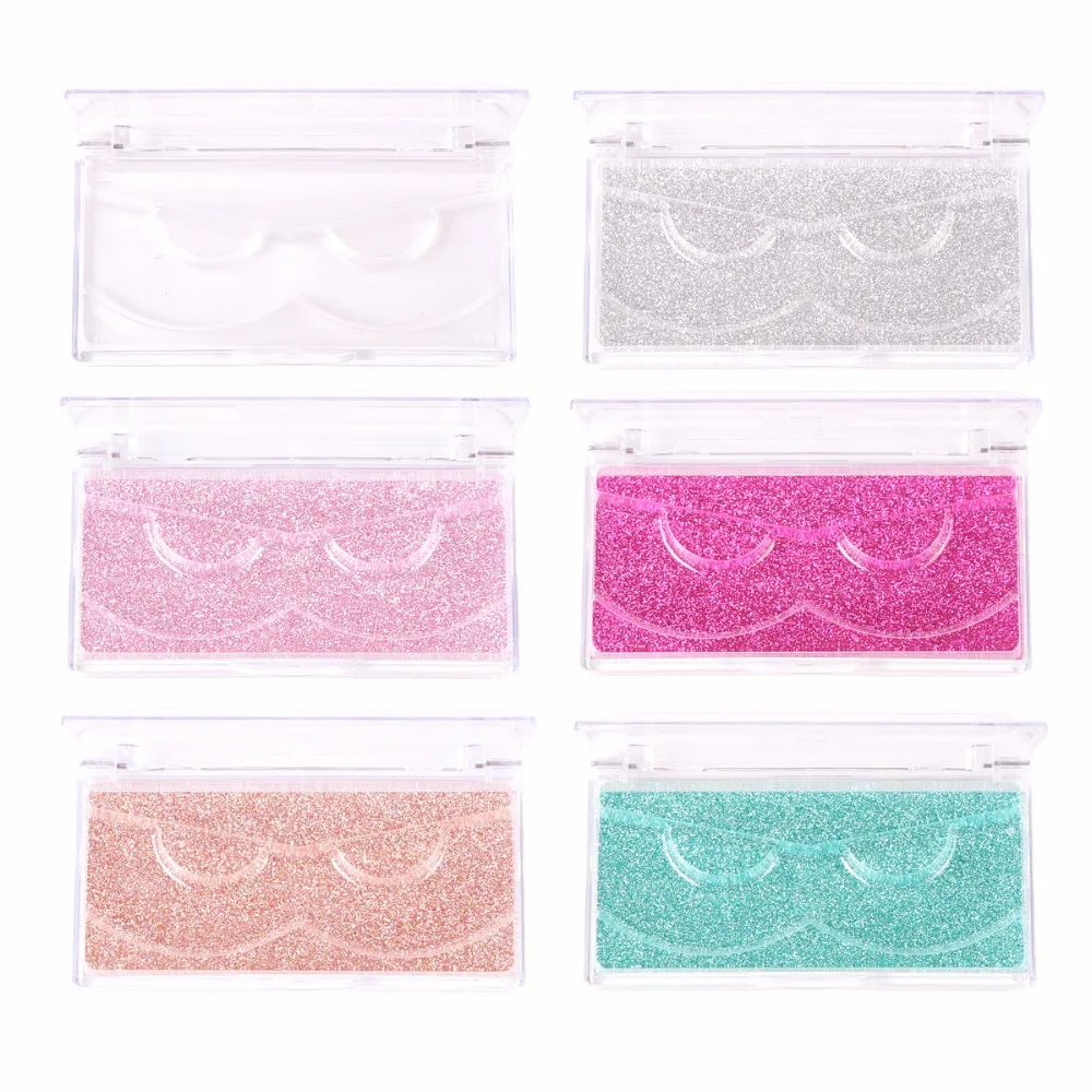 

Clear Circle Plastic Case for Real Mink Lashes Offer Professional Stamp Label and Custom Sticker Services