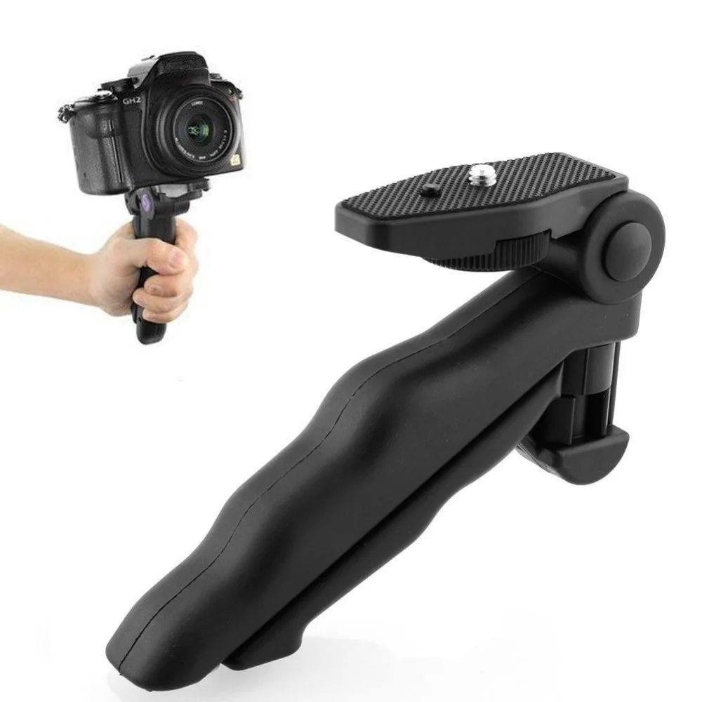 Hot High Quality Portable Flexible 2 in 1 Handheld Grip Mini Tripod