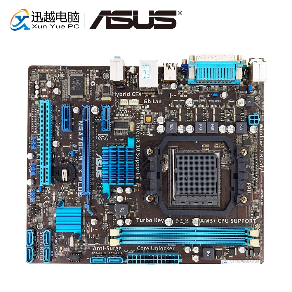 

Asus M5A78L-M LX PLUS Desktop Motherboard 760G Socket AM3+ DDR3 16G SATA3 USB2.0 COM VGA Micro ATX
