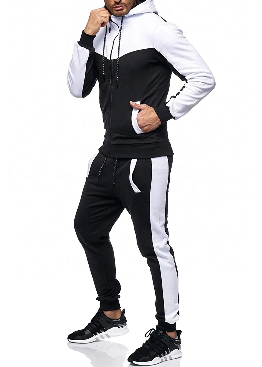 Sweatsuits Для мужчин s Пот костюмы спортивные спортивный костюм мужской Бодибилдинг