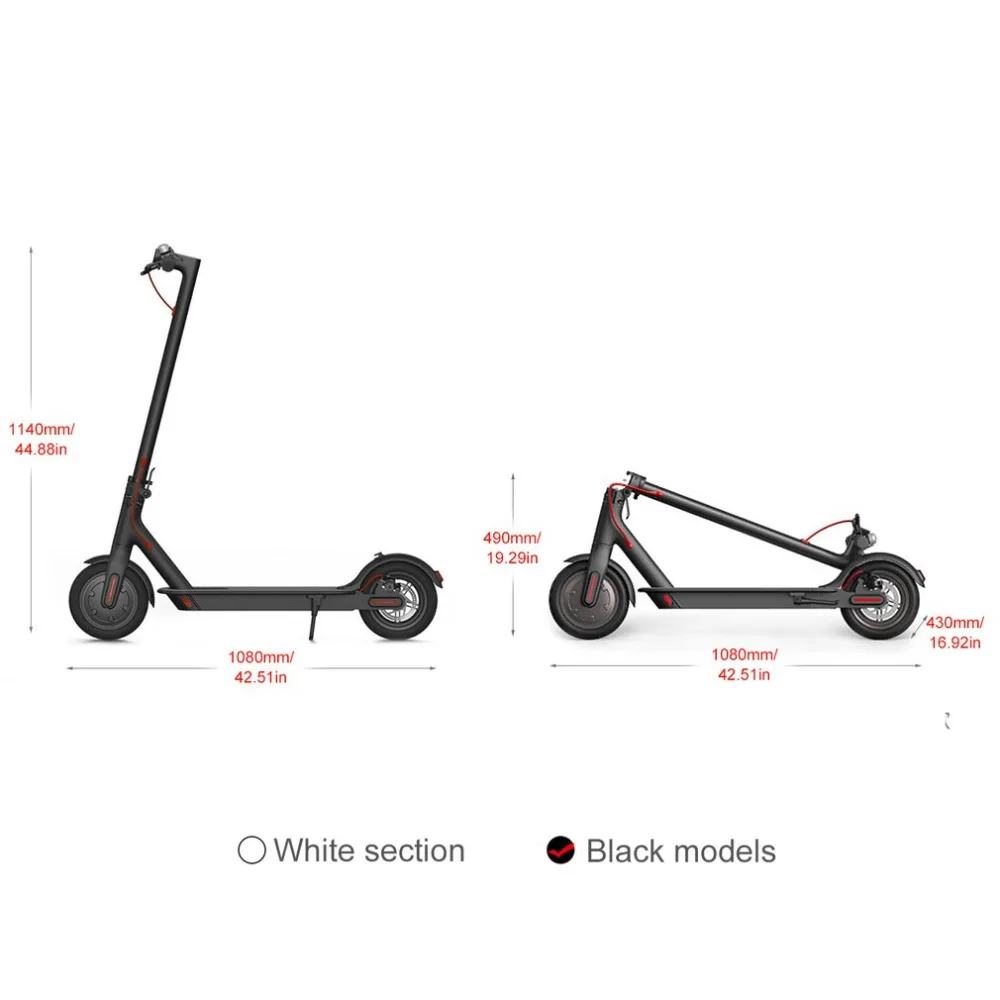 Clearance 2018 Xiaomi Electronic Scooter 2 Wheels Foldable Smart Scooter Skate Board Hoverboard Adult 30km Battery Bike Kick Scooters 5
