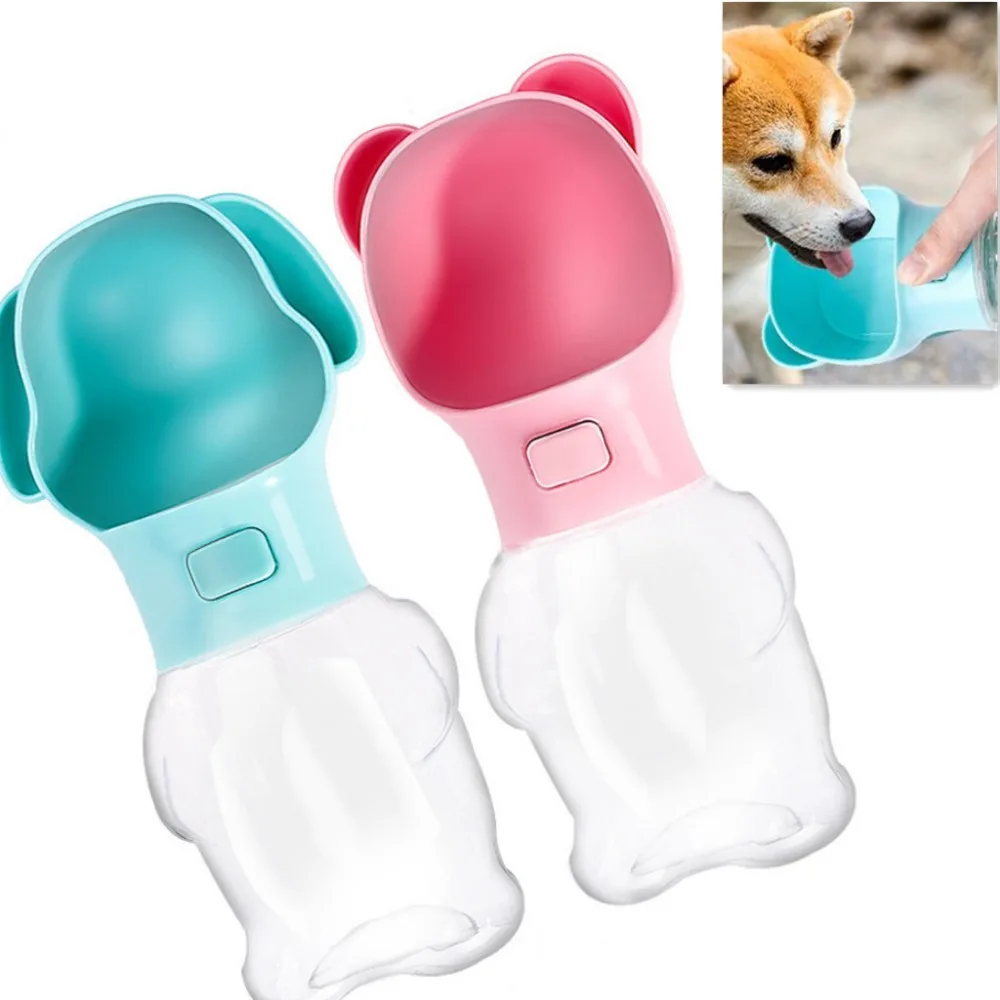 Safety Portable Pet Dog Water Bottle 500ml For Large Dogs Travel Puppy