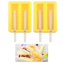 Лед поп формы мягкий для фруктового льда Ice Pop Makers с крышкой многоразовые силиконовые формы 2 различных форм легкое удаление, отличный подарок ID