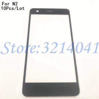

10Pcs/Lot Wholesale price Front glass touch screen For Nokia 2 N2 Glass Touch Screen Digitizer Sensor With Logo