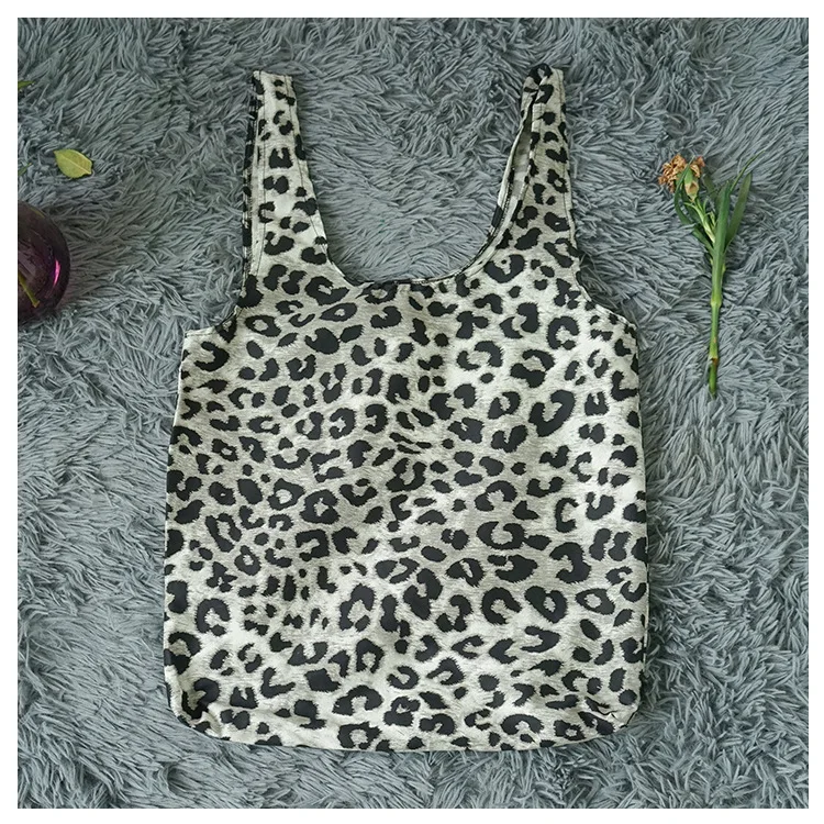 Модные леопардовые сумки для девочек, винтажные сумки для шопинга, сумки на плечо без молнии, вместительные женские сумки