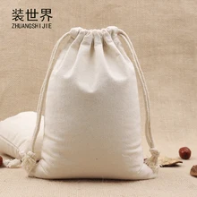 2 шт./лот 15*20 см многоцелевой 260g хлопковый холщовый мешок на завязках с логотипом, рисунком по индивидуальному заказу упаковочный пакет для еды