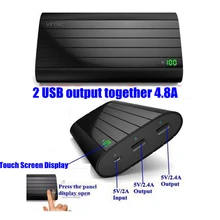 Vinsic 20000 мАч Power Bank 20000 мАч PowerBank гладить P6 5 В 4.8A 2 порта для Xiaomi iphone Huawei Samsung телефон планшет универсальный