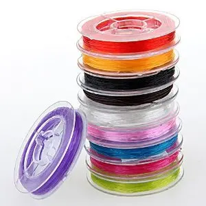

10 X Multicolor Elastic Cord Strap Thread String 0.6mm HOT
