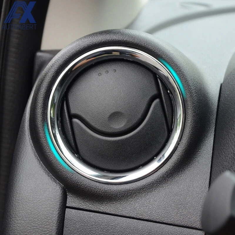 

AX Air Vent A/C Dashboard Ring Chrome Cover Trim Styling Decoration For Nissan Versa Almera Latio 2012 2013 2014 2015 2016 2017
