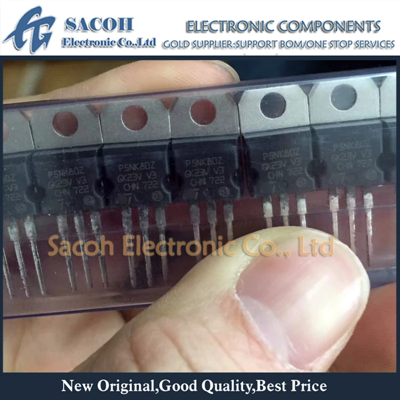 

New Original 10Pcs STP5NK80Z P5NK80Z STP5NK80ZFP P5NK80ZFP TO-220/TO-220F 5A 800V Power MOSFET Transistor