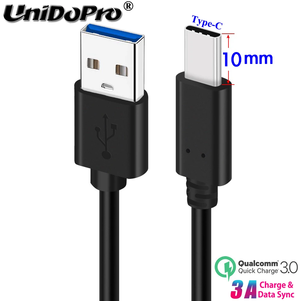 

USB 3.0 Type C Cable (10mm Extended) for AGM Blackview CAT Oukitel UMiDiGi Doogee HOMTOM Ulefone Leagoo Zoji Rugged Smart Phones