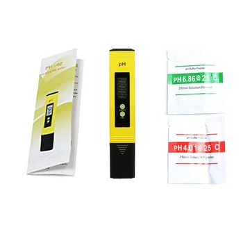 

Portable LCD Digital PH Meter Accuracy 0.1 Aquarium Pool Water Wine Urine Automatic Calibration Range 0~14 Pocket Pen of Tester