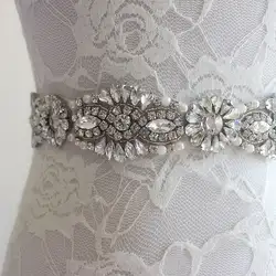 Свадебный Алмазный пояс свадебное платье с поясом переплетенный горный хрусталь украшения свадебный пояс ручной работы подружки невесты