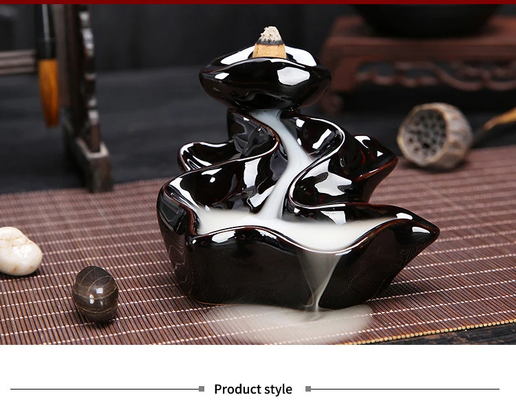 Творческий дом украшения обратного потока аромапалочки горелка Керамическая кадило применение в дома Teaho Китайский Керамика глазури Craft Декор