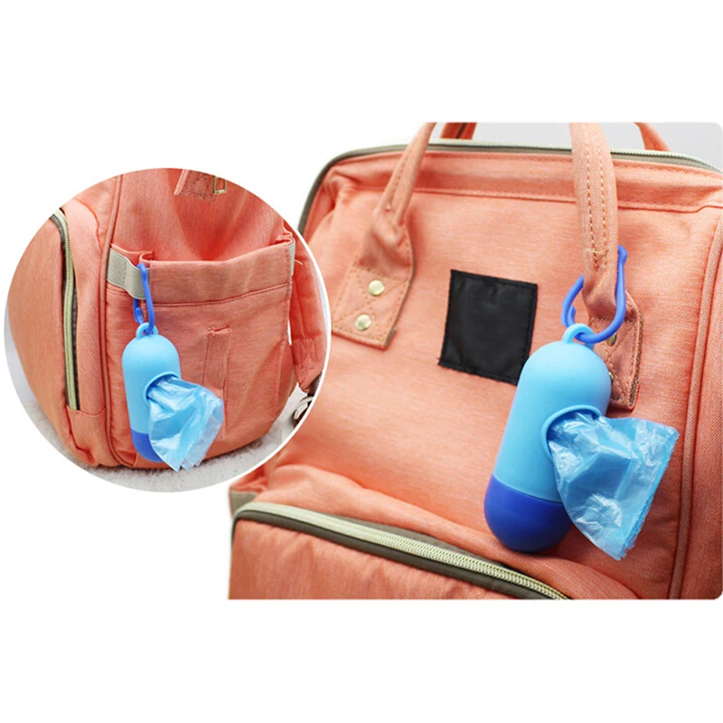 

1 Pc Baby Diaper Bag Portable Disposable Fashion Nappy Garbage Bag Removable Box Refillable Bin Box Case Baby Organizer Baby Bag