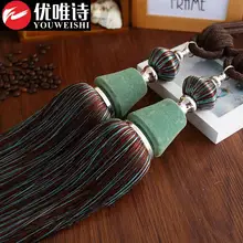 Разноцветный дополнительный держатель для штор декоративная штора кисточки высокое качество Tieback для штор пряжка аксессуары ручной шар