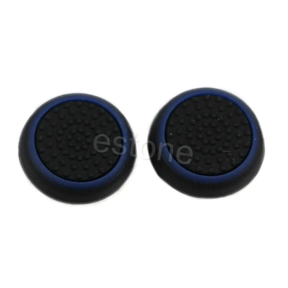 1 комплект 2 шт. Thumbstick cap Cover аналоговый 360 контроллер Thumb Stick Grip для PS4 xbox ONE - Цвет: Black Blue