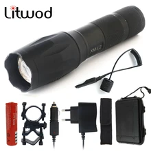 Led Flashlight torch CREE XML T6 L2 self defense portable light outdoor Tactical flashlight For hunting