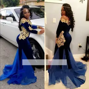blue and gold gowns
