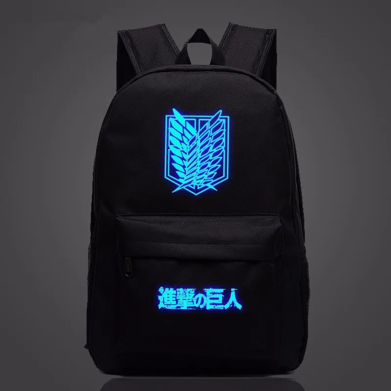 Рюкзак "атака на Титанов" японская школьная сумка с принтом в стиле аниме для подростков мультяшная дорожная нейлоновая сумка Mochila Galaxy