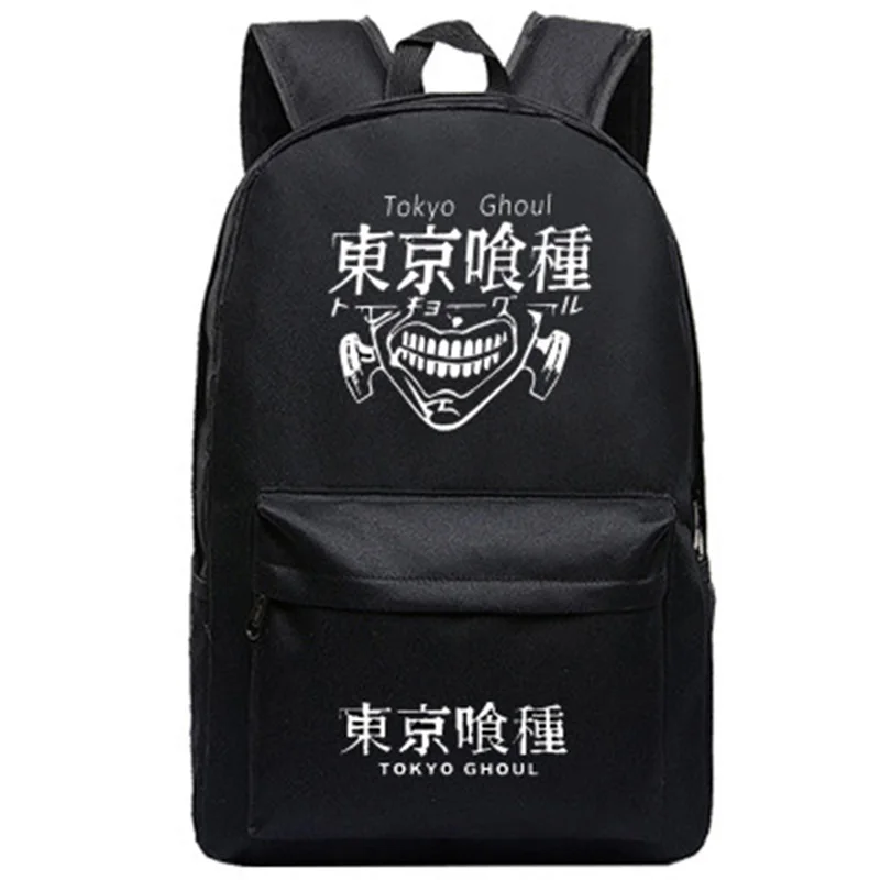 Tokyo Ghoul белый рюкзак для волос Kaneki Ken школьные сумки подростков портфели