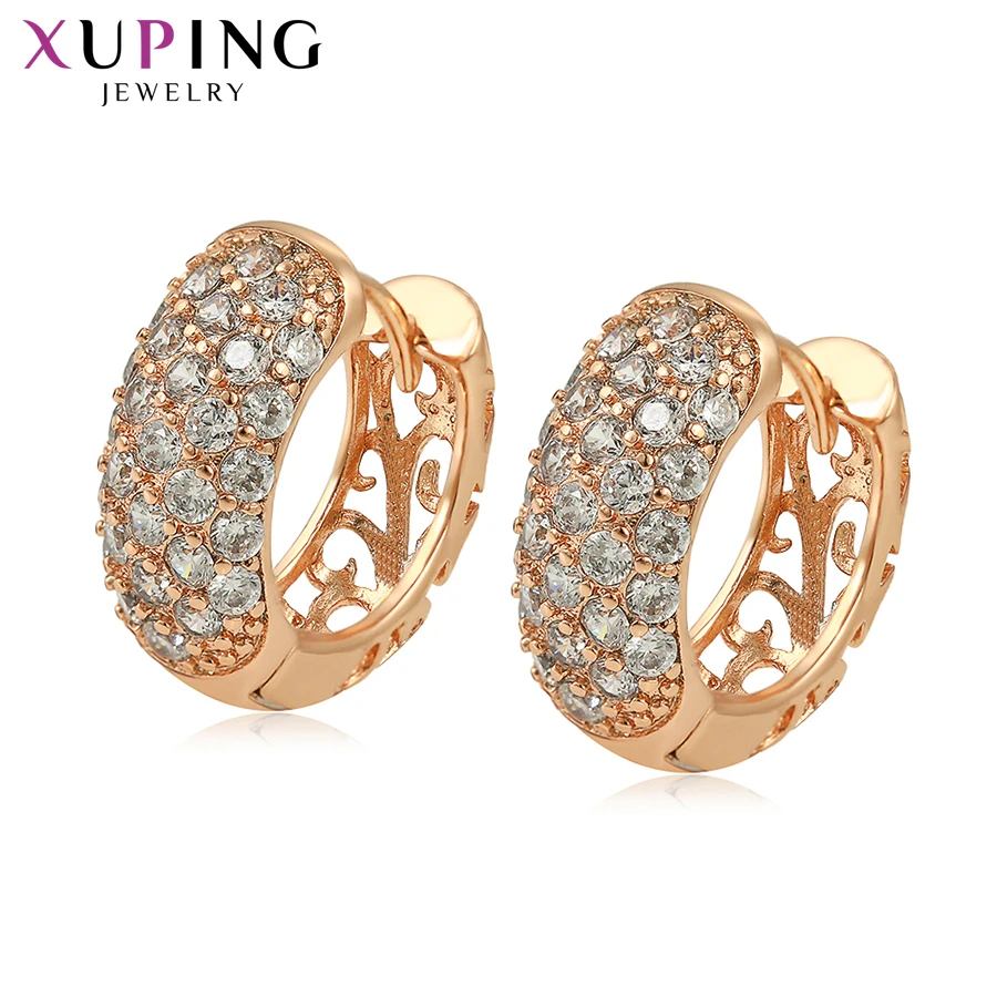 

Xuping Fashion Colorful Jewelry Newest Hoops Earrings Popular Design High Quality for Women Sweet Little Fresh Gift S197.1-98816