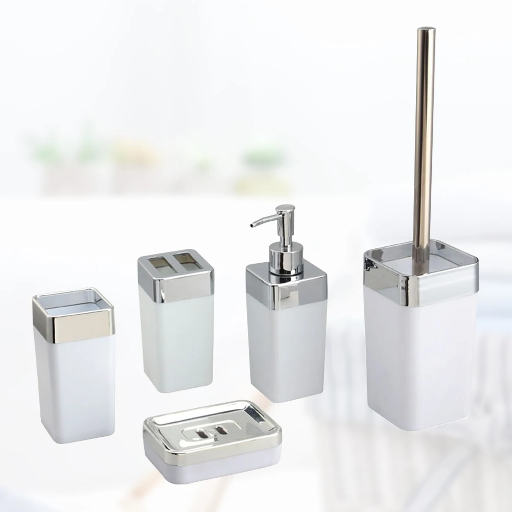 5 шт. креативный держатель для мыла премиум класса зубная стеклянная квадратная туалетная щетка для ванной комнаты