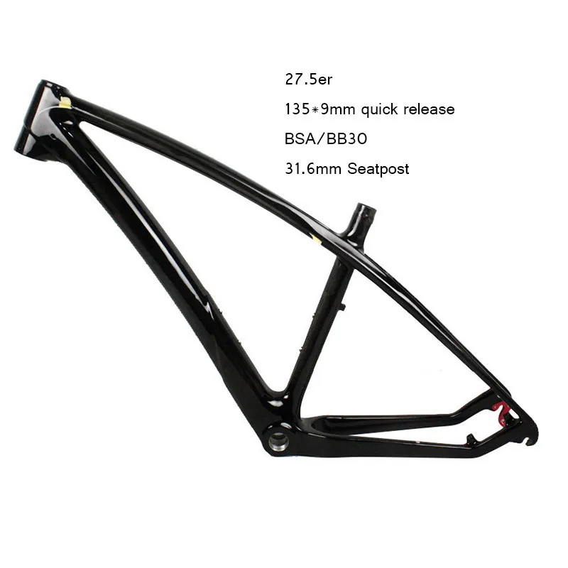 27er Down hill carbon MTB frame 135*9 quick release carbon bike frame