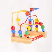 Детские деревянные мини-шарики, Обучающие игрушки, детские игрушки, деревянные головоломки, Красочные