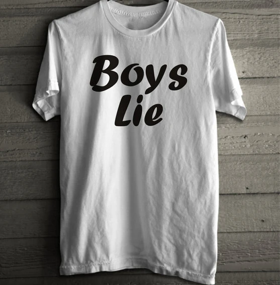 Футболка с надписью Boys Lie saing Tumblr футболка унисекс одежда 100% хлопок женские