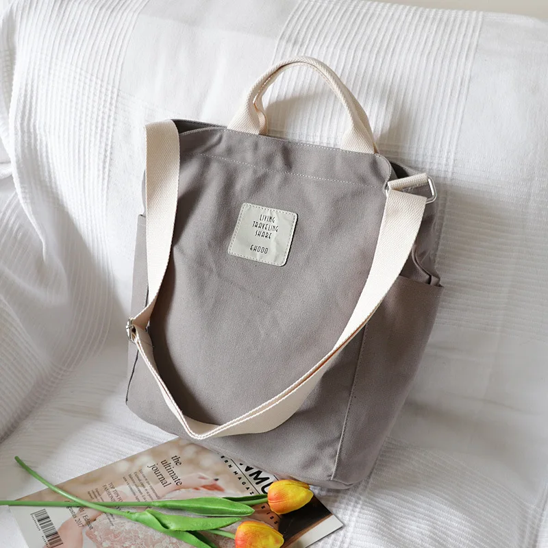 Корейская версия дикой холщовой сумки через плечо женская простая художественная сумка-мессенджер Модная студенческая вместительная сумка