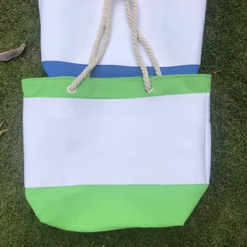 

50pcs/lot new arrival latest monogram personalize canvas beach bag women tote bag 3 colors high quality fashion tote