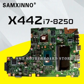 شراء ل For Asus X442 X442U X442UQ I7-8250 وحدة المعالجة المركزية الكمبيوتر المحمول اللوحة نظام اللوحة الرئيسية اللوحة الرئيسية بطاقة المنطق مجلس اختبار جيدا S-6