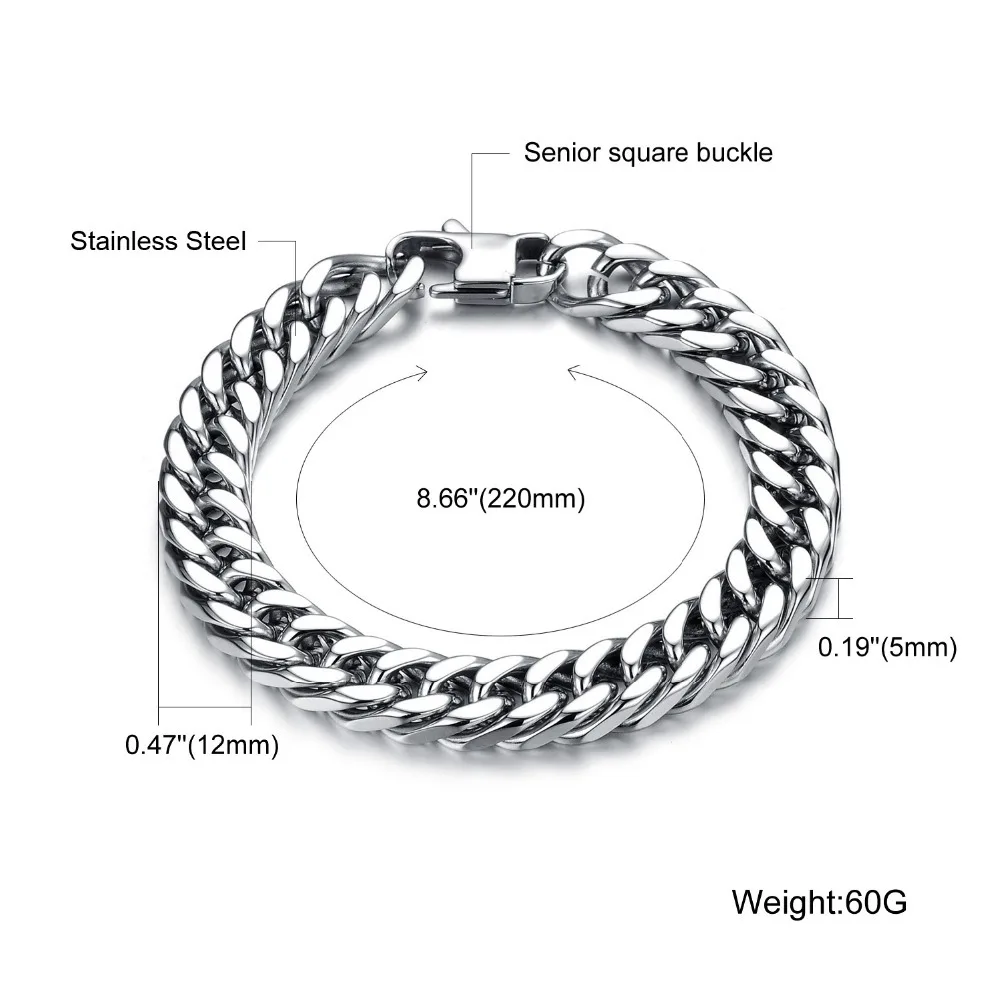 Браслет цепочка мужской из нержавеющей стали 19/20/21/22 см|bracelet sale|bracelet ironjewelry golden |