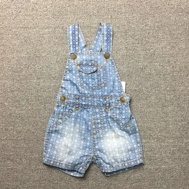 NEW 2017 Baby Boys Girls Denim Shorts Jeans Soft Newborn Suspender Jeans Toddler Baby shorts Infant Overalls 1