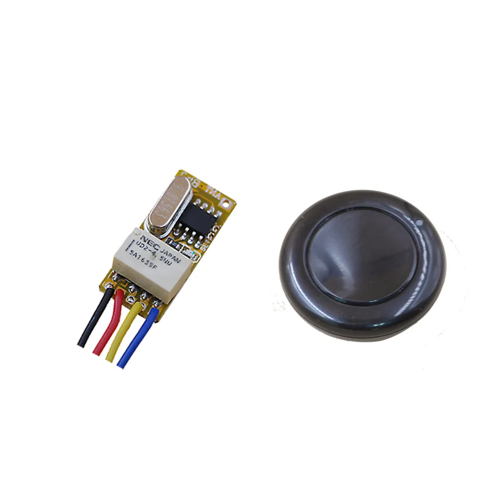 

Small Remote Relay Switch 3.6V 4.8V 5V 6V 7.4V 9V 12V Wide Voltage Mini Receiver Transmitter Normally Open Close Wireless Switch