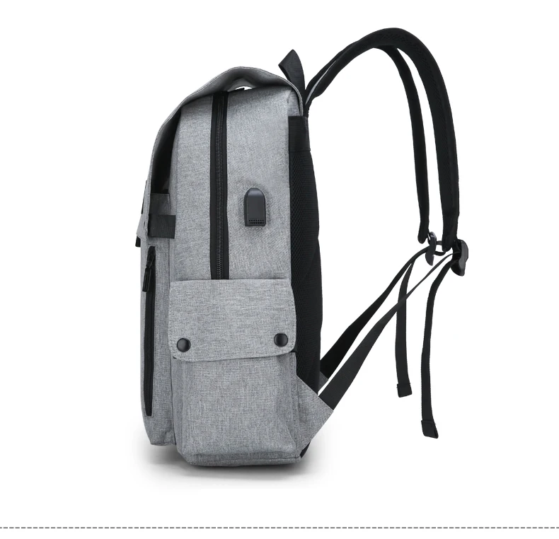 Рюкзак для ноутбука с usb-зарядкой, 16 дюймов, ноутбук, Мужская водонепроницаемая школьная сумка для подростков, колледжа, нейлоновый