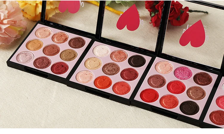 HOLD LIVE 9 Color Eyeshadow Palette Shimmer Matte Glitter Eye Shadow Palette Pigment Diamond Eyeshadow Glitter Nude Eyes Makeup (25)