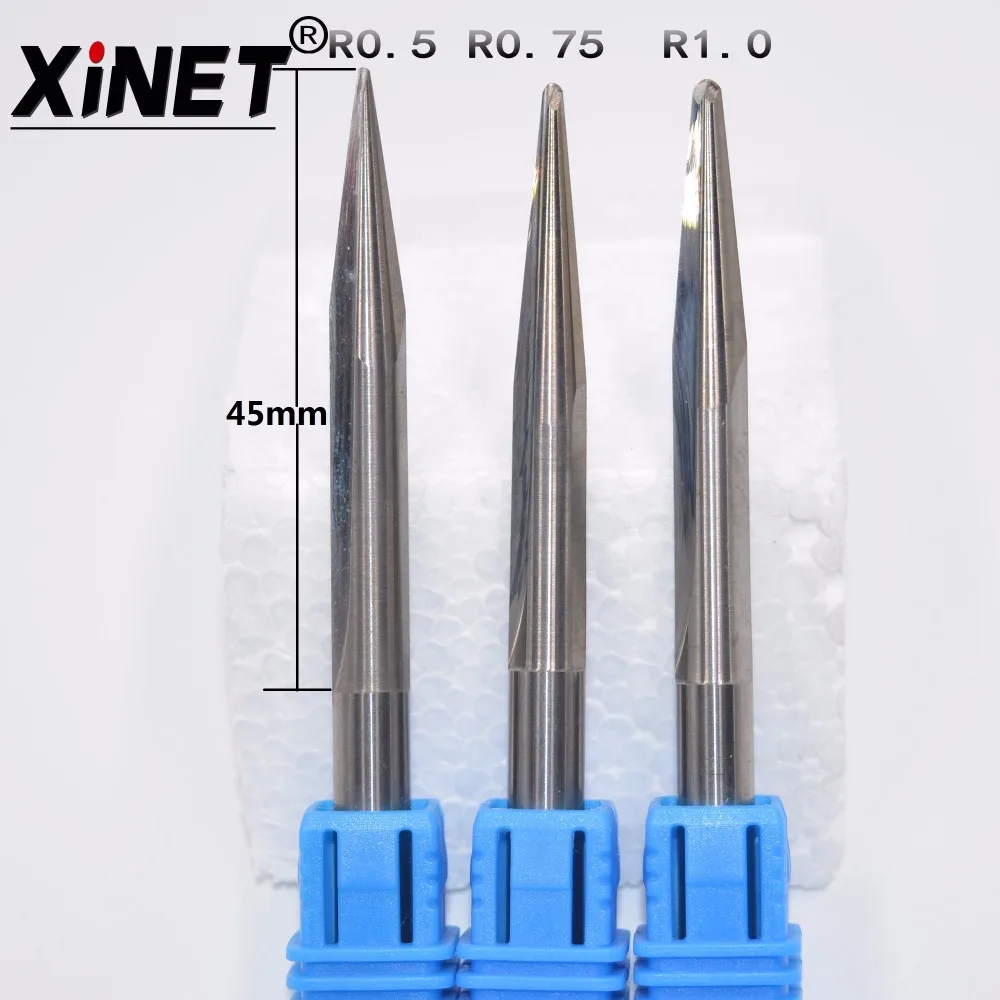6mm*70L Freeshipping CNC Solid Carbide Milling Cutter tapered ball nose end mill woodworking tool relief sculpture | Инструменты