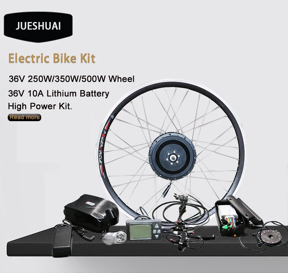 Best Electric Bike Conversion Kit With 36V 48V 250w-500w Ebike Motor Wheel Electric Bicycle battery 36v 10ah E bike Conversion Kit 0