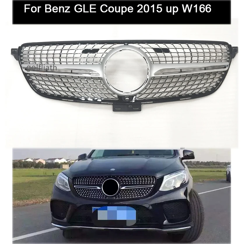 GOLFLIATH Алмазная решетка подходит для Mercedes Benz GLE coupe W166 Передняя сетка передняя решетка GLE coupe