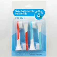 400pcs HX6034 Generic Electric Sonic Replacement Brush Heads Fits For Philips Sonicare Toothbrush Heads Kids Soft