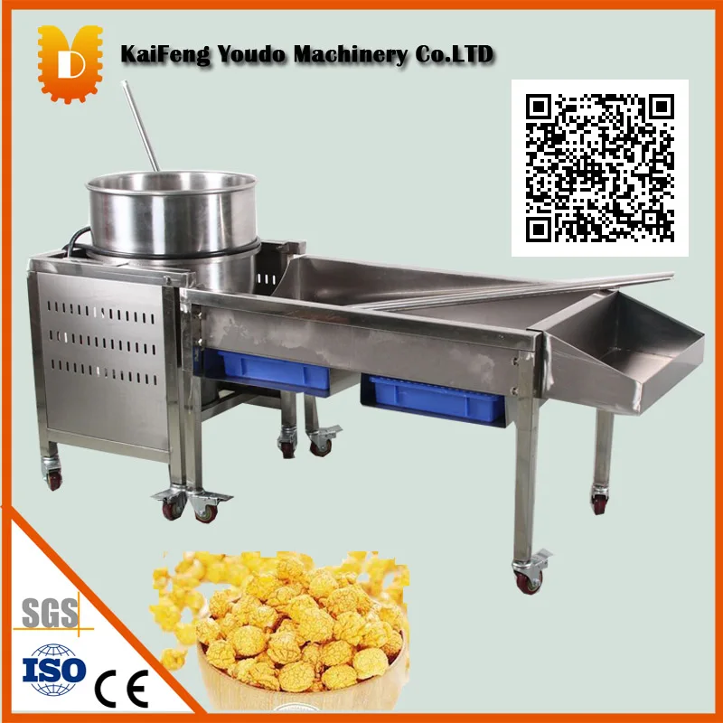 large scale commercial spherical popcorn machine/Automatic ball popcorn making machine