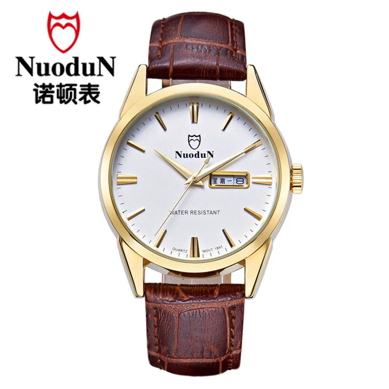 Fashion Men Quartz Watches Men Luxury Brand Men s Montre Homme Quartz Casual Wristwatch Nuodun Genuine