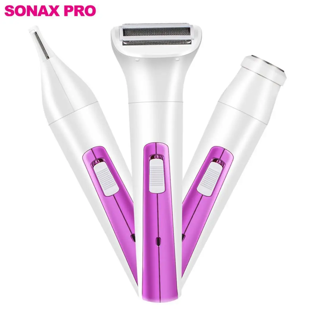 

Women Electric Razor Portable 3 In 1 Household Painless Eyebrows Hair Removal Body Hair Shaver Facial Depilator Shaving Machine