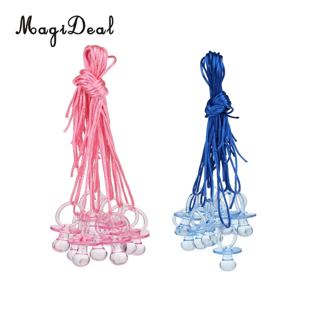 

10pcs Large Pacifier Necklaces Game Prizes Gifts Baby Shower Favors