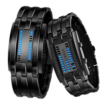 

SKMEI Unique Watches Men Fashion Digital Sport Watch Men Creative LED Display Couple Watch Waterproof Full Steel Wristwatch Man