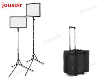 

Godox LED Light Kit 2x LEDP-260C 3300-5600K Video Light + Light Stand + Roller Carry Bag Video Studio Lights CD50